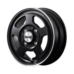 TOYO OPEN COUNTRY R/T 145/80R12 80/78N Garcia Chicago 5 セミグロスブラック 12インチ 4B+42 4H-100 4本セット