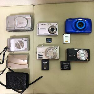 デジカメ　デジタルカメラ　まとめ　9点　 Canon キャノン　 Nikon ニコン　LUMIX FUJIFILM PENTAX OLYMPUS ジャンク