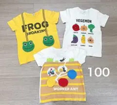 チークルーム　半袖Tシャツ　3枚セット　まとめ売り　100 男の子　女の子