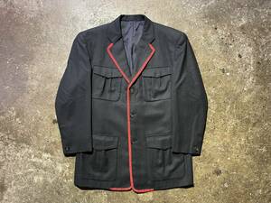 COMME des GARCONS HOMME PLUS コムデギャルソンオムプリュス 89aw 1989aw AD1989 赤ステッチ パイピング 4ポケット 3B ジャケット M