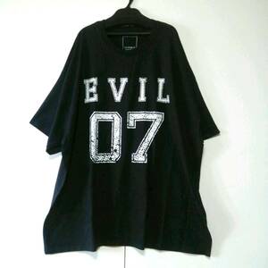 ブラック M 黒夢 清春 SADS EVIL07 BIG Tシャツ CLOTHS OF THE EVIL KUROYUME KIYOHARU SADS サッズ