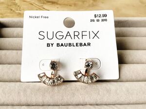 【SUGARFIX BY BAUBLEBAR】クリアビジュー　キラキラ　ピアス