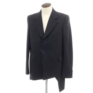 【中古】コムデギャルソン オムドゥ COMME des GARCONS HOMME DEUX 2023年秋冬 ウール ジャケット ダークグレー系【サイズL】