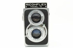 ★シャッター切れます★リコーフレックス RICOHFLEX MODEL Vll！ANASTIGMT 80mm F3.5！二眼レフブラックボディカメラ！##0138#089510#814