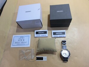 T【ケ6-33】【60サイズ】▲SEIKO セイコー/セレクション SBTR009 クロノグラフ クォーツ 腕時計/撮影時動作OK