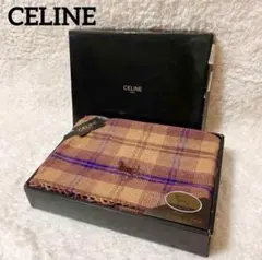 ✨新品未使用✨CELINE セリーヌ 馬車ロゴ 膝掛け ブランケット