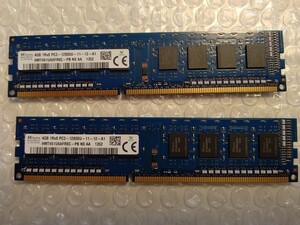 【中古品】DDR3-12800 DDR3-1600 4GB 2枚セット -223