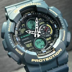 CASIO カシオ G-SHOCK ジーショック GA-140-2AJF 腕時計 クオーツ アナデジ 多機能 ブルー メンズ ステンレススチール 新品電池交換済み