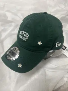 【新品】ニューエラ　NEW ERA キャップ　グリーン　フラワー柄　フリーサイズ