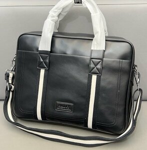 美品 BALLY （バリー ）ショルダーバッグ ブリーフケース 2way レザー ブラック