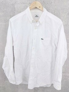 ◇ LACOSTE ラコステ 長袖 シャツ 5 ホワイト #