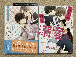 杉原マチコ★2冊 セット★美味しいアナタ★義兄が僕を溺愛する★特典1種付き