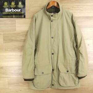 F6R/O1.9-8　イタリア製　Barbour　バブアー　Berwick Endurance　ノンオイルジャケット　裏チェック　ジャンパー　ブルゾン　L　ユーロ古