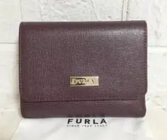 no30789 -G 美品 FURLA フルラ レザー 折畳 財布 ウォレット