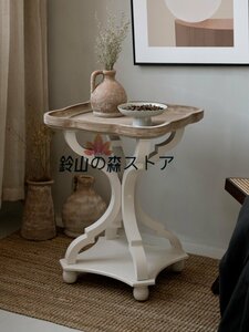 高級家具◆フランス風◆サイドテーブル テーブル 物置 カントリー雰囲気 リビング用