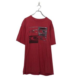 ONEILL 半袖 プリント Tシャツ レッド L ロゴ クルーネック 古着卸 アメリカ仕入 a604-7147