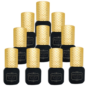 【10本セット】マツエク グル－ 超速乾 Syarepark Premium Glue 3ml ゴールド 完全プロ仕様 長持ち