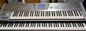 KORG TRINITY pro V2.4.1 フルオーバーホール済み FDDエミュレータ装備 サイドパネル、ボタンのプラ部品塗装(暗所黄変対策)