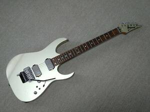 Ibanez RG420AH シルバー D-TUNA、トレモロ・スタビライザー付き　日本製　フジゲン製　多分1998年製　コイルタップスイッチ×2増設