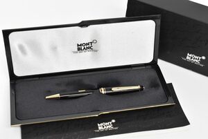 (969S 1115M10) 1円～ MONTBLANC モンブラン ボールペン MEISTERSTUCK マイスターシュテュック ツイスト式 ブラック ゴールド ケース付