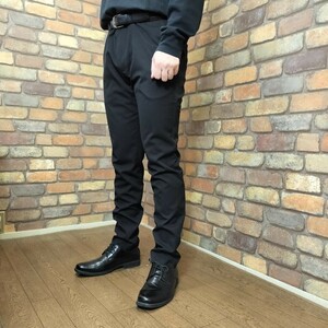 BP3-362【TOPMAN】美品 タイトシルエット ブラックパンツ【36R メンズ XL】【モデル175cm】ブラック 黒パン アメカジ モード USA直輸入