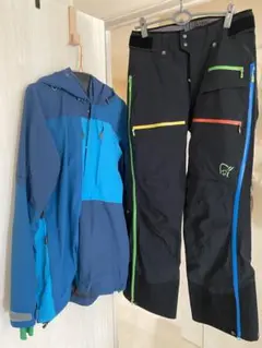 値下げ致しました！NORRONA 上下セット＋ビブ　３点　S　Gore-tex