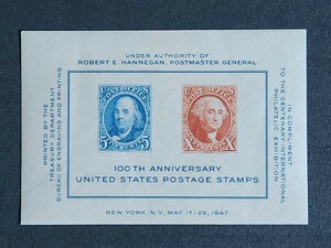 アメリカ 1947年 記念切手 8種ロット NH