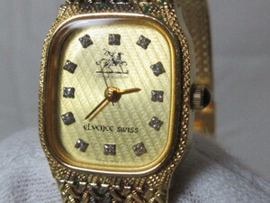 ◆動作品　ELVENCE/エルヴェンス　SWISS　King　Custam　レディース クォーツ 3針　 腕時計　EL-125D