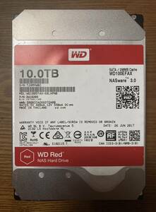 【ラスト1点限り！】Western Digital ウェスタンデジタル WD Red シリーズ WD100EFAX 3.5インチ HDD 10TB（備考：NAS向けHDD）