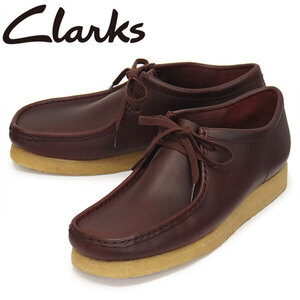 Clarks (クラークス) 26179192 Wallabee ワラビー メンズシューズ Deep Red Leather CL123 UK7.5-約25.5cm