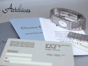 ☆時計☆Ｃhristian Ｄior (クリスチャンディオール)☆D70-100☆ミスディオール クォーツ W文字盤 レディース 腕時計☆稼動品☆『VRW-610』