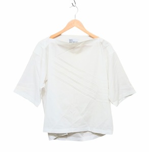 ISSEY MIYAKE イッセイミヤケ PLEATS T BASIC 七分袖ブラウス IL55FJ911 132 5. プリーツカットソー ホワイト