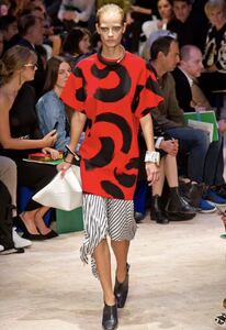 CELINE 2014SS ×PHOEBE PHILO セリーヌ フィービー期 red blue pop brush stroke oversized tunic tunic top チュニック トップ Tシャツ