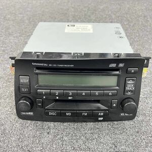 K5 1円スタート ダイハツ純正　オーディオ カーステレオ MD / CD / TUNER RECEIVER カセット 86180-B2020 FUJITSU TEN 車用品