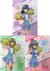 【未開封品】「青春ブタ野郎はおでかけシスターの夢を見ない×ローソン」 A4クリアファイル3枚セット　牧之原翔子＆古賀朋絵＆双葉理央