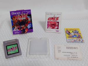 動作品+廃盤品　BANPRESTO　GB　ONI Ⅲ　黒の破壊神　バンプレスト　ゲームボーイ　ONI3