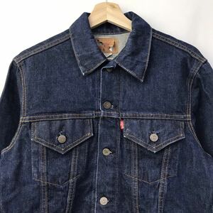 60s70s ビンテージ Levis リーバイス 70505 ビッグE Gジャン 4TH デニムジャケット 40 濃紺 ②