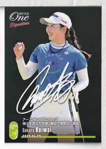 s33【小祝さくら】女子ゴルフ 2024 EPOCH ONE Signature 45枚限定 PSG-23 今季2勝目