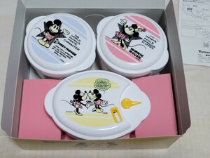 ミッキー&ミニーマウス レンジ容器3点セット タッパー 弁当箱 お弁当 ギフトセット 入園お祝い ピクニック ディズニー 株式会社タマハシ 