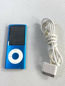 S5933○Apple アップル iPod nano アイポッド ナノ 第4世代 8GB A1285/MB732J ポータブルオーディオプレーヤー リセット済 訳あり 240611