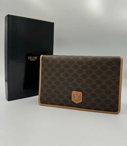 【未使用】CELINE セリーヌ　マカダム　長財布　パスポートケース