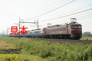 鉄道写真データ（JPEG）、00517907、EF81-136＋485系3000番台A6編成郡山入場配給、JR東北本線、東大宮〜蓮田、2015.10.20、（7360×4912）