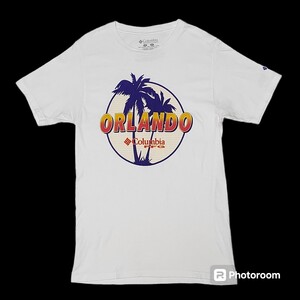 S Columbia PFG コロンビア ORLANDO オーランド Tシャツ 白 ホワイト ヤシの木 スポーツ フィッシング