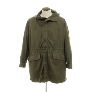 【中古】ミリタリー MILITARY コットン系 フランス軍 M-64 92C モッズコート オリーブ系【サイズ表記なし（L位）】