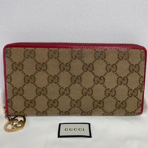 グッチ GUCCI 長財布 GGキャンバス インターロッキング