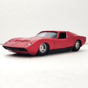 当時物 サクラ 日本製 ランボルギーニ ミウラ 1/54 Miura クラシック 昭和の名車 スーパーカー SAKURA Lamborghini 1円〜 060404