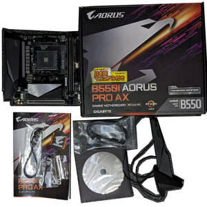 【中古】GIGABYTE B550I AORUS PRO AX [SocketAM4 ITX]