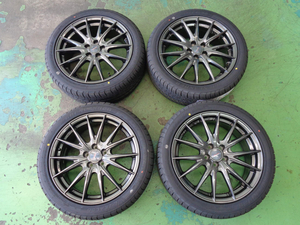 7J-17インチ 5H100 +48 ヴェルヴァスポルトII 215/45R17 グリンランダー 中古 ホイール タイヤ