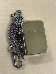 【31】1円～zippo ZIPPO SOLID BRASS ソリッドブラス 1989 チェーン ライター ジッポ