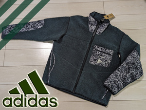 ◆新品 adidas TERREX × and wander アンドワンダー ボアフリース メンズ M モスグリーン 定価23,100円 シェルパ 限定 コラボ アウトドア